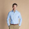 Charles Tyrwhitt Non-Iron Twill Shirt — Sky Blue - Slim fit | 38 | 84 (Štandardná) | Klasické gombíky Charles Tyrwhitt Non-Iron Twill Shirt — Sky Blue - Slim fit | 38 | 84 (Štandardná) | Klasické gombíky