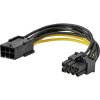 Akasa napájací prepojovací kábel 1x PCI-E zástrčka 6-pólová 0.10 m žltá, čierna AK-CB052