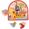 Bigjigs Toys Dřevěné vícevrstvé puzzle Pirátská loď Bigjigs Toys Dřevěné vícevrstvé puzzle Pirátská loď
