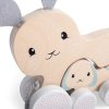 Bigjigs Toys Ťahací zajačik s mláďaťom Bigjigs Toys Ťahací zajačik s mláďaťom