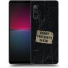 Picasee silikónový čierny obal pre Sony Xperia 10 IV 5G - SORRY Picasee silikónový čierny obal pre Sony Xperia 10 IV 5G - SORRY
