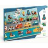 DJECO Drevené puzzle Vroom DJECO Drevené puzzle Vroom