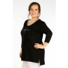 Litex Dámska tunika s 3/4 rukávom - väčšia veľkosť 5F290 čierna XXXL Litex Dámska tunika s 3/4 rukávom - väčšia veľkosť 5F290 čierna XXXL