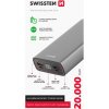 SWISSTEN Aluminum Power Bank 20000mAh 20W Power Delivery Grey SWISSTEN Aluminum Power Bank 20000mAh 20W Power Delivery Grey
