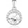 JVD Elegantný strieborný prívesok so zirkónmi SVLP0620SH2BI00 JVD Elegantný strieborný prívesok so zirkónmi SVLP0620SH2BI00