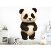 Nalepte.cz Panda textilní prelepiteľná nálepka na stenu arch 43 x 75 cm Nalepte.cz Panda textilní prelepiteľná nálepka na stenu arch 43 x 75 cm