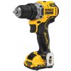 DEW DEWALT DCD701D2-QW akumulátorový vŕtací skrutkovač 2x 12V 2Ah XR TSTAK čierny, žltý DEW DEWALT DCD701D2-QW akumulátorový vŕtací skrutkovač 2x 12V 2Ah XR TSTAK čierny, žltý
