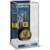 Fanatics Akrylátová vytrínka na puk Vegas Golden Knights NHL 2023 Stanley Cup Champions Logo Deluxe Tall Hockey Puck Case