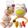 BabyOno Hrkálka hryzátko so zvukom Sovička pastel BabyOno Hrkálka hryzátko so zvukom Sovička pastel