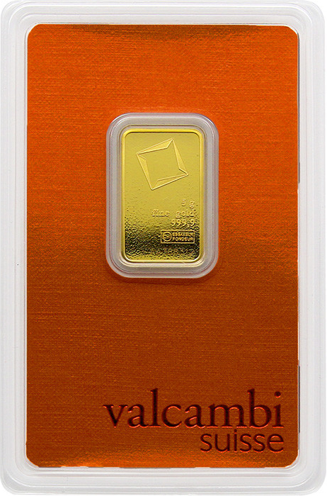 Valcambi zlatá tehlička 5 g