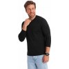 Pánske tričko s dlhým rukávom (longsleeve) 100 % bavlna čierne s výstrihom do V V6 OM-LSBL-0108 veľ. S Pánske tričko s dlhým rukávom (longsleeve) 100 % bavlna čierne s výstrihom do V V6 OM-LSBL-0108 veľ. S