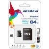 64 GB pamäťová Micro SD karta ADATA + SD Adaptér, CLASS 10 64 GB pamäťová Micro SD karta ADATA + SD Adaptér, CLASS 10