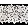 Vyšívaná čipka / štóla šírka 36 cm off white - 1 m Off White Vyšívaná čipka / štóla šírka 36 cm off white - 1 m Off White