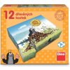 Dino Dřevěné licenční kostky Krtkův rok, 12 kostek Dino Dřevěné licenční kostky Krtkův rok, 12 kostek
