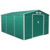 Plechový záhradný domček G21 - GAH 1300, 340 x 382cm zelená Plechový záhradný domček G21 - GAH 1300, 340 x 382cm zelená