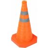 Skladací reflexný dopravný kužeľ Manutan Expert K3, 45 cm, oranžový Skladací reflexný dopravný kužeľ Manutan Expert K3, 45 cm, oranžový