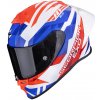 Scorpion prilba EXO-R1 EVO II AIR - CORNERING / White-Red-Blue (S) Scorpion prilba EXO-R1 EVO II AIR - CORNERING / White-Red-Blue (S)