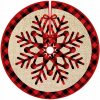 Koberec KOBERČEK POD VIANOČNÝ STROMČEK sviatočný ČERVENÝ SNEHOVÁ VLOČKA 90cm podložka Koberec KOBERČEK POD VIANOČNÝ STROMČEK sviatočný ČERVENÝ SNEHOVÁ VLOČKA 90cm podložka