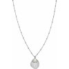 Rosefield Oceľový náhrdelník s mušľou amber JSPNS-J160
