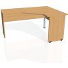 Hobis Pracovný stôl Gate, ergo, ľavý, 160x75,5x120 cm, buk/buk Hobis Pracovný stôl Gate, ergo, ľavý, 160x75,5x120 cm, buk/buk