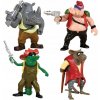 Korytnačky Ninja Bojovníci SADA FIGÚROK Bebop Rocksteady Leatherhead Splinter Korytnačky Ninja Bojovníci SADA FIGÚROK Bebop Rocksteady Leatherhead Splinter