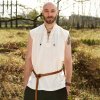 Battle Merchant Středověká košile bez rukávů Konstantin, přírodní barva Battle Merchant Středověká košile bez rukávů Konstantin, přírodní barva