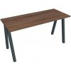 Pracovný stôl UNI A, 140x75,5x60 cm, orech/čierna Pracovný stôl UNI A, 140x75,5x60 cm, orech/čierna