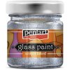 Farba na sklo - trblietavá strieborná - 30 ml Farba na sklo - trblietavá strieborná - 30 ml