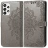 Peňaženkové puzdro Embossing Pattern Mandala Flower sivé – Samsung Galaxy A53 5G Peňaženkové puzdro Embossing Pattern Mandala Flower sivé – Samsung Galaxy A53 5G