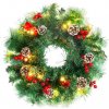 Veniec MagicHome Vianoce, prírodný, so šiškami, 20x LED, teplá biela, 3xAA, 8 funkcií, 30 cm Veniec MagicHome Vianoce, prírodný, so šiškami, 20x LED, teplá biela, 3xAA, 8 funkcií, 30 cm