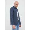 Ľanová košeľa United Colors of Benetton 5BKU5QJG8.904 tmavomodrá S Ľanová košeľa United Colors of Benetton 5BKU5QJG8.904 tmavomodrá S