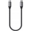 Satechi ST-U4C25M USB4 C-To-C Braided Cable 40 Gbps, 25cm, šedý Satechi ST-U4C25M USB4 C-To-C Braided Cable 40 Gbps, 25cm, šedý