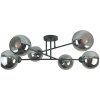 Keter Lighting | Luster na tyči VASCO 6xE27/60W/230V čierna/dymová čierna | KE0142 Keter Lighting | Luster na tyči VASCO 6xE27/60W/230V čierna/dymová čierna | KE0142