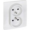 Legrand NILOE dvojitá zásuvka 2x2P+Z BIELA 21049 Legrand NILOE dvojitá zásuvka 2x2P+Z BIELA 21049