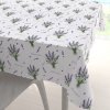Biante Dekoračný štvorcový obrus Rongo RGP-508 Vetvičky levandúľ Provence na bielom 110x110 cm Biante Dekoračný štvorcový obrus Rongo RGP-508 Vetvičky levandúľ Provence na bielom 110x110 cm