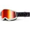 STRATA 2 NEW, 100% brýle šedé, červené plexi STRATA 2 NEW, 100% brýle šedé, červené plexi