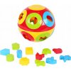 Teddies vkládačka míč plast průměr 17 cm v síťce Teddies vkládačka míč plast průměr 17 cm v síťce
