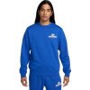 Pánska mikina Nike, CLUB FLEECE CREW Modrá,Biela S Pánska mikina Nike, CLUB FLEECE CREW Modrá,Biela S