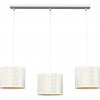 Luminex | Luster na lanku LOFT SHADE 3xE27/60W/230V biela/zlatá | LU5267 Luminex | Luster na lanku LOFT SHADE 3xE27/60W/230V biela/zlatá | LU5267