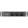 LANBERG PDU-03E-0200-BK Lanberg PDU 10 1U 16A, 3x 230v PL 2m Black LANBERG PDU-03E-0200-BK Lanberg PDU 10 1U 16A, 3x 230v PL 2m Black