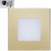 Schodiskové LED svietidlo STEP LIGHT 1W 60lm 4000K 230V 8,6cm IP20 Zlatá Schodiskové LED svietidlo STEP LIGHT 1W 60lm 4000K 230V 8,6cm IP20 Zlatá