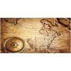 Foto obraz akrylové sklo Kompas na mape 100x50 cm Foto obraz akrylové sklo Kompas na mape 100x50 cm