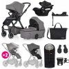 PETITE&MARS SET Kočík 4v1 ICON Dove Grey XXL AIR + CBX By CYBEX Aton B2 i-Size PETITE&MARS SET Kočík 4v1 ICON Dove Grey XXL AIR + CBX By CYBEX Aton B2 i-Size