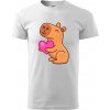 Zamilovaná kapybara - Klasické pánske tričko vyššej gramáže - XL ( Biela ) Zamilovaná kapybara - Klasické pánske tričko vyššej gramáže - XL ( Biela )