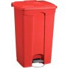 Plastový odpadkový kôš Manutan Expert, objem 90 l, červený Plastový odpadkový kôš Manutan Expert, objem 90 l, červený