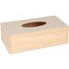 ČistéDřevo Drevená krabička na vreckovky s pántami ČistéDřevo Drevená krabička na vreckovky s pántami