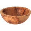 ČistéDrevo Šalátová miska z olivového dreva 20-26 cm