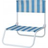 Skladacia plážová stolička Stripes, 65 x 44 x 19 cm, modrá Skladacia plážová stolička Stripes, 65 x 44 x 19 cm, modrá
