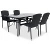 Súprava záhradného nábytku kovová Texim čierna 5-dielna Súprava záhradného nábytku kovová Texim čierna 5-dielna