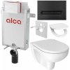 Alcadrain Sada modul na stenu, Jika WC, sedadlo a tlačidlá M1878, čierne mat KAE131 1 set Alcadrain Sada modul na stenu, Jika WC, sedadlo a tlačidlá M1878, čierne mat KAE131 1 set